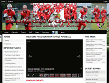 Tablet Screenshot of edisonhsfootball.com